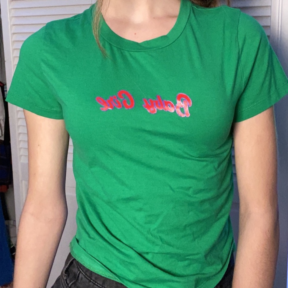 Cropped Green Tee